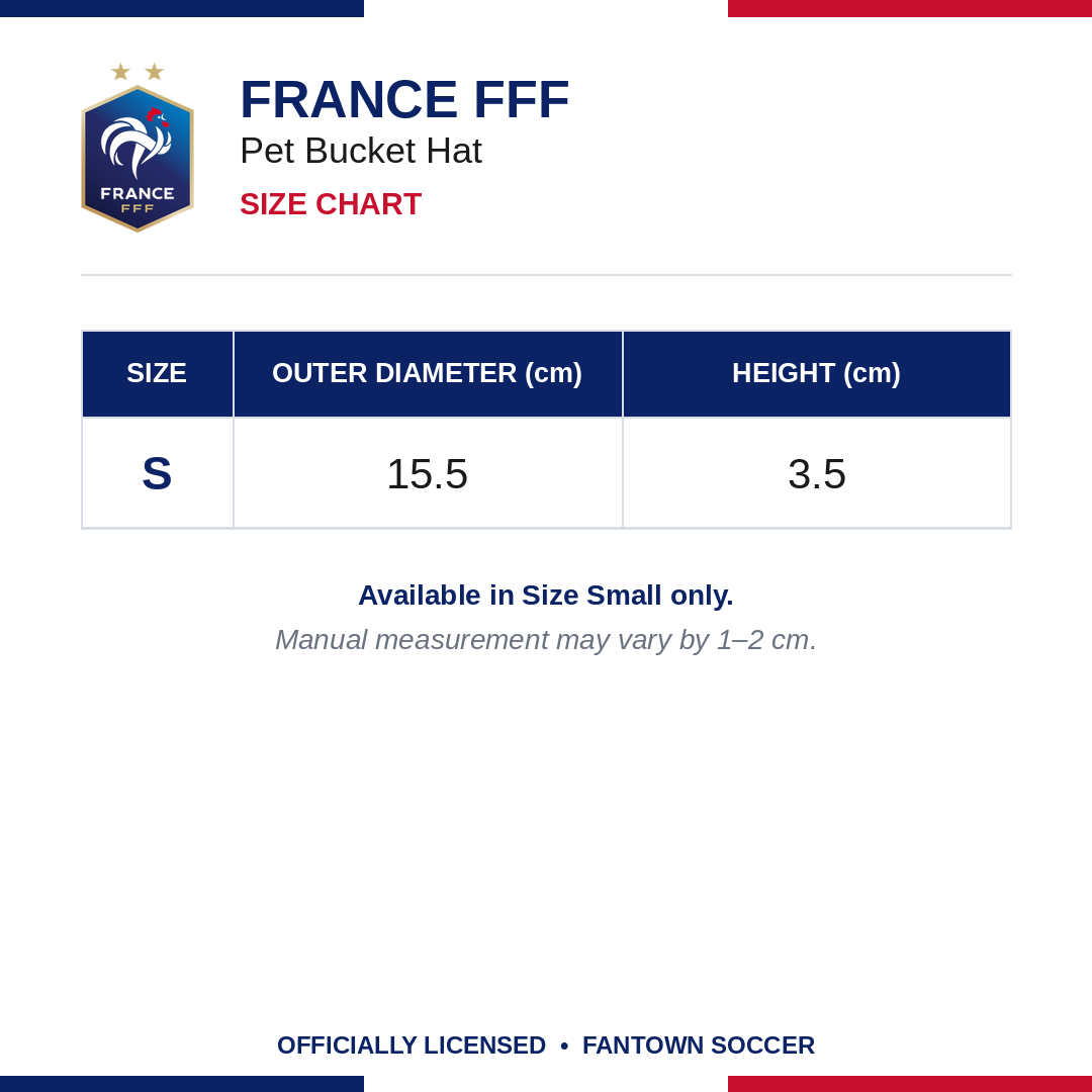 France FFF Pet Bucket Hat